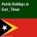 East Timorese Holidays