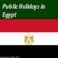 Egyptian Holidays