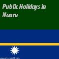 Nauruan Holidays