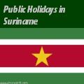 Surinamese Holidays
