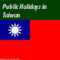 Taiwanese Holidays