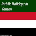 Yemeni Holidays